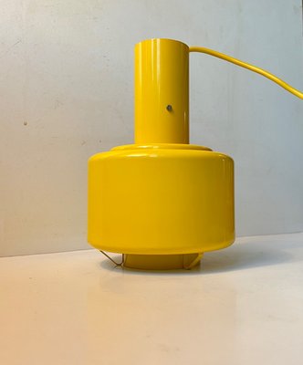 Mid-Century Industrial Yellow Enamel Pendant Lamp by Lyfa, 1960s-LCR-1090163