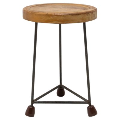 Mid-Century Industry Stool, Czechoslovakia, 1950s-HXT-1133349