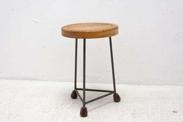 Mid-Century Industry Stool, Czechoslovakia, 1950s-HXT-1133349