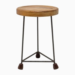 Mid-Century Industry Stool, Czechoslovakia, 1950s-HXT-1133349