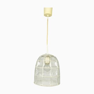 Mid-Century Iron and Bubble Glass Pendant Lamp by Glashütte Limburg, 1960s-PUK-1113706