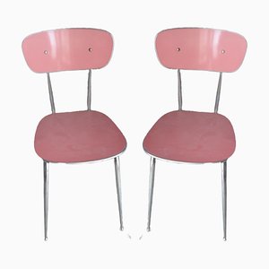 Mid-Century Iron and Formica Chairs, Set of 2-TCS-1300050