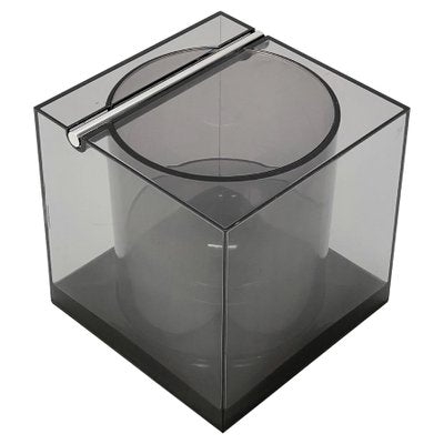 Mid-Century Italian Acrylic Cubic Ice Bucket by Renzo Cassetti for Di Cini & Nils, 1974-JDR-1125433