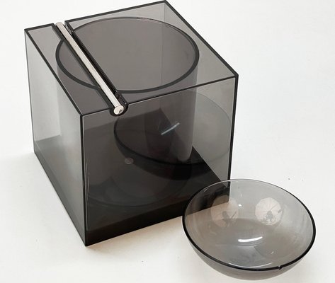 Mid-Century Italian Acrylic Cubic Ice Bucket by Renzo Cassetti for Di Cini & Nils, 1974-JDR-1125433