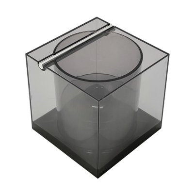 Mid-Century Italian Acrylic Cubic Ice Bucket by Renzo Cassetti for Di Cini & Nils, 1974-JDR-1125433