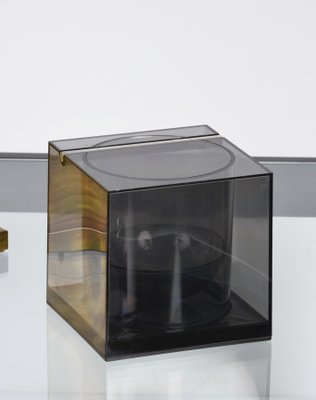 Mid-Century Italian Acrylic Cubic Ice Bucket by Renzo Cassetti for Di Cini & Nils, 1974-JDR-1125433