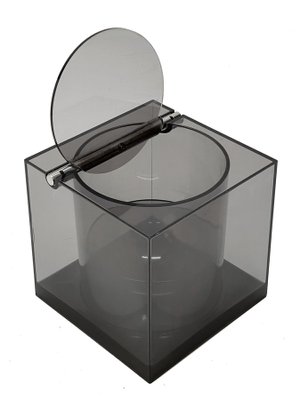 Mid-Century Italian Acrylic Cubic Ice Bucket by Renzo Cassetti for Di Cini & Nils, 1974-JDR-1125433