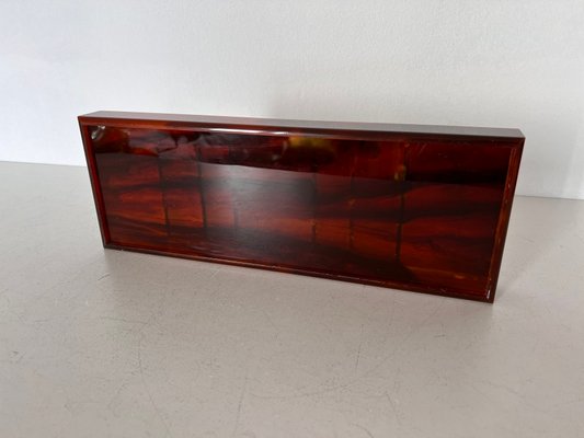 Mid-Century Italian Acrylic Glass & Brass Decorative Box in Dior Style-VNE-1363920