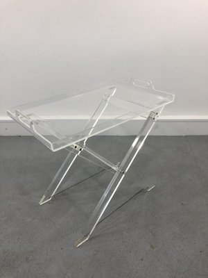 Mid-Century Italian Acrylic Glass Serving Table, 1970s-JWH-1140991