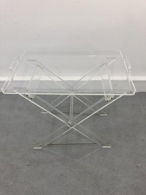 Mid-Century Italian Acrylic Glass Serving Table, 1970s-JWH-1140991