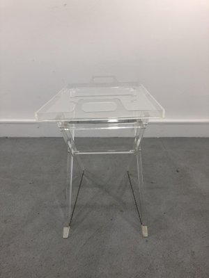 Mid-Century Italian Acrylic Glass Serving Table, 1970s-JWH-1140991