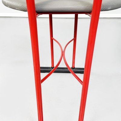 Mid-Century Italian Aloha Chairs in Red Metal and Fabric by Molteni and Consonni, 1980s, Set of 2-GDD-1179971