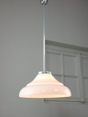 Mid-Century Italian Aluminum and Glass Pendant Lamp-HGJ-1723736