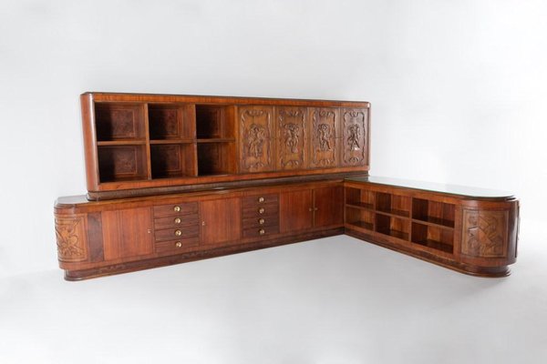 Mid-Century Italian Architectural Cabinet, 1950s-KMC-1151490