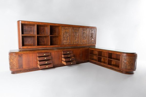 Mid-Century Italian Architectural Cabinet, 1950s-KMC-1151490