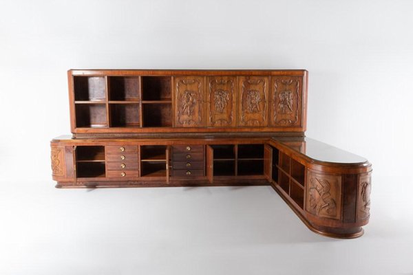 Mid-Century Italian Architectural Cabinet, 1950s-KMC-1151490