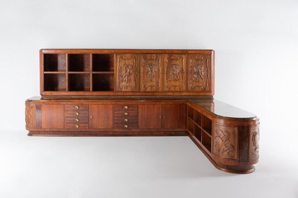 Mid-Century Italian Architectural Cabinet, 1950s-KMC-1151490