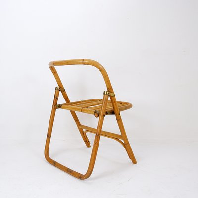 Mid-Century Italian Bamboo Folding Chair from Dal Vera, 1960s-NYF-2019080