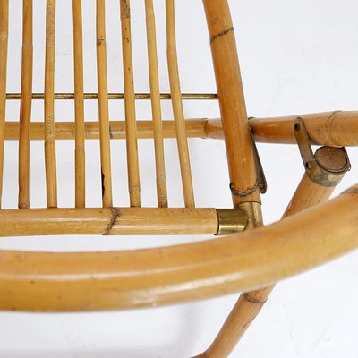 Mid-Century Italian Bamboo Folding Chair from Dal Vera, 1960s-NYF-2019080