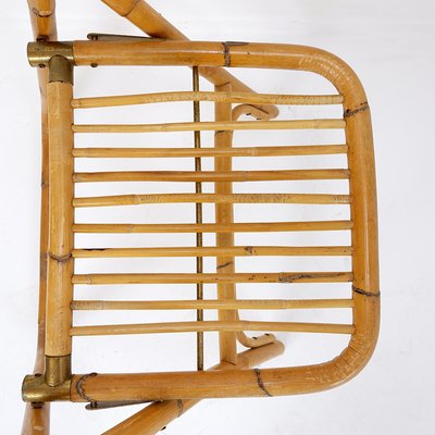 Mid-Century Italian Bamboo Folding Chair from Dal Vera, 1960s-NYF-2019080