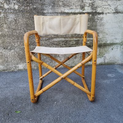 Mid-Century Italian Bamboo Folding Chairs, 1960s, Set of 2-PUG-1324756