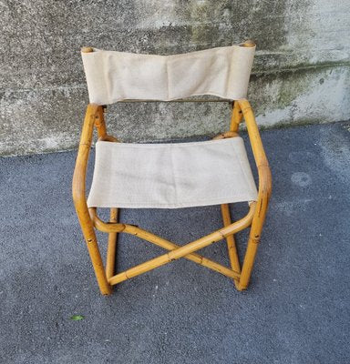 Mid-Century Italian Bamboo Folding Chairs, 1960s, Set of 2-PUG-1324756