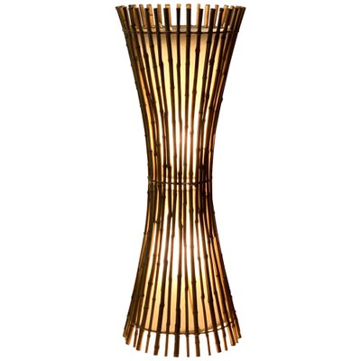 Mid-Century Italian Bamboo & Rattan Floor Lamp by Franco Albini, 1960s-JDR-1125992