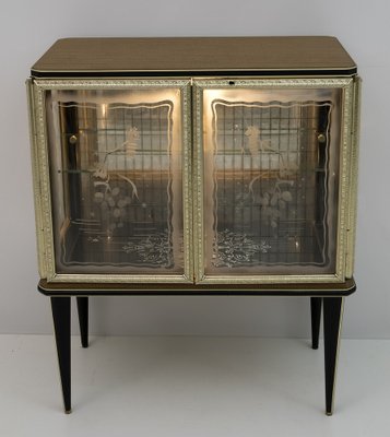 Mid-Century Italian Bar Cabinet by Umberto Mascagni for Harrods London, 1950s-FER-1094671