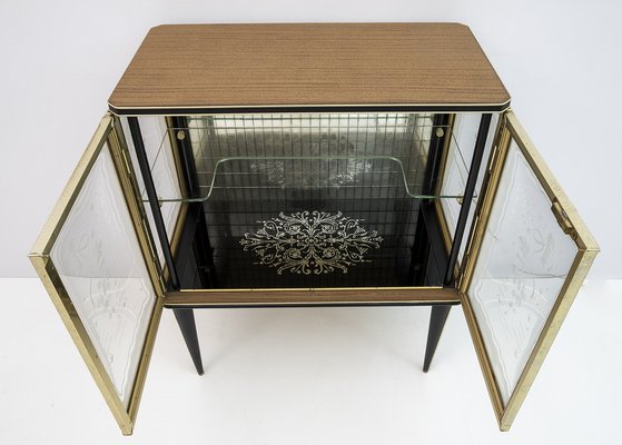 Mid-Century Italian Bar Cabinet by Umberto Mascagni for Harrods London, 1950s-FER-1094671