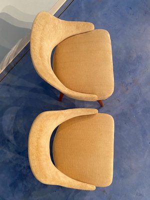 Mid-Century Italian Bedroom Chairs in Yellow Velvet by Vittorio Dassi, Set of 2-MTX-1260964