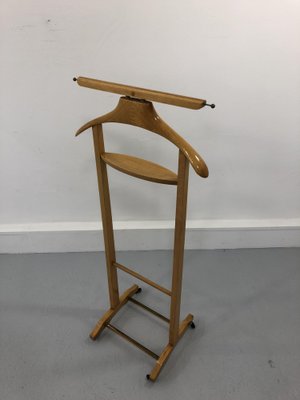 Mid-Century Italian Beech and Brass Suit Rack from Fratelli Reguitti, 1950s-JWH-1194159