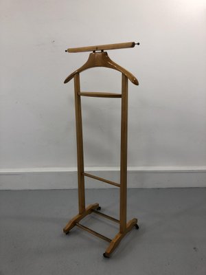 Mid-Century Italian Beech and Brass Suit Rack from Fratelli Reguitti, 1950s-JWH-1194159