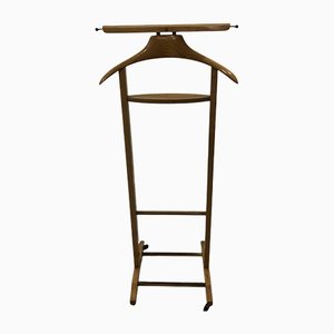 Mid-Century Italian Beech and Brass Suit Rack from Fratelli Reguitti, 1950s-JWH-1194159