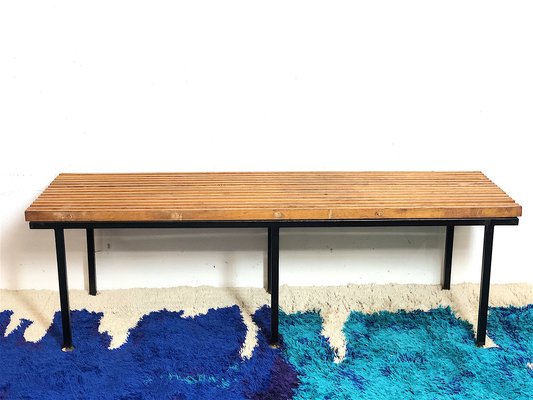 Mid-Century Italian Bench in Teak,1960s-FQG-1720430