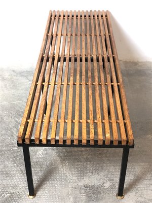 Mid-Century Italian Bench in Teak,1960s-FQG-1720430