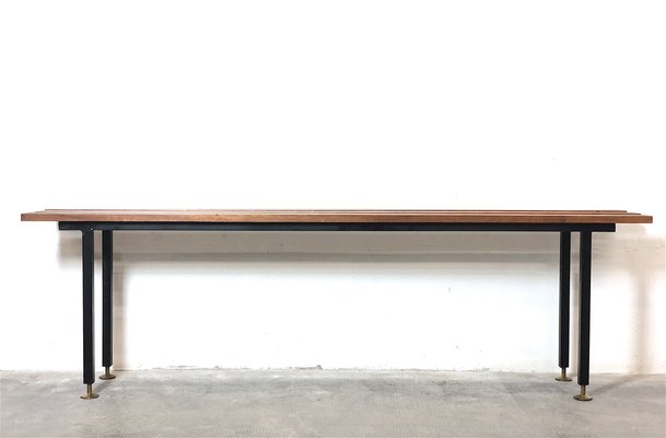 Mid-Century Italian Bench in Teak, Italy, 1960s-FQG-1747106