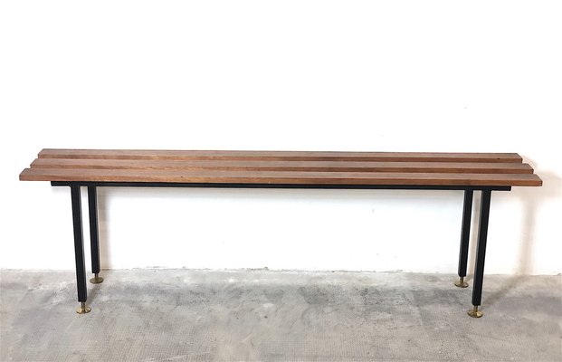 Mid-Century Italian Bench in Teak, Italy, 1960s-FQG-1747106