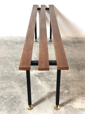 Mid-Century Italian Bench in Teak, Italy, 1960s-FQG-1747106