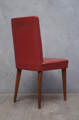 Mid-Century Italian Bologna Red Leather Chairs from Anonima Castelli, 1960s, Set of 2-UH-679042