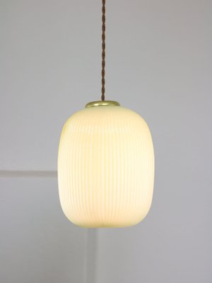 Mid-Century Italian Brass and Glass Pendant Lamp-HGJ-1756904