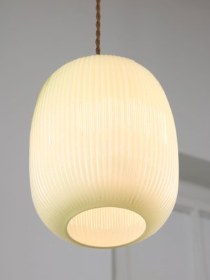 Mid-Century Italian Brass and Glass Pendant Lamp-HGJ-1756904