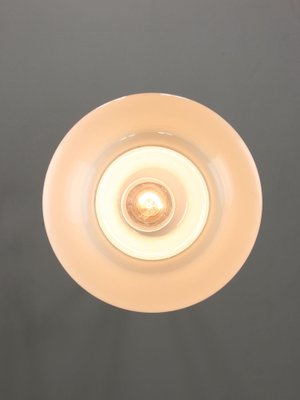 Mid-Century Italian Brass and Opaline Pendant Lamp, 1950s-HGJ-1761600