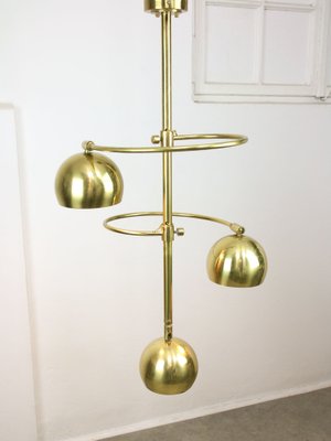 Mid-Century Italian Brass Chandelier, 1960s-HGJ-1761586