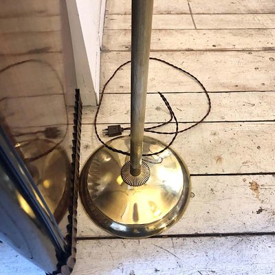 Mid-Century Italian Brass Floor Lamp, 1950s-NMK-676871