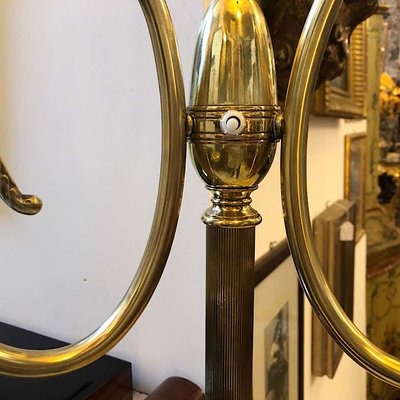 Mid-Century Italian Brass Floor Lamp, 1950s-NMK-676871