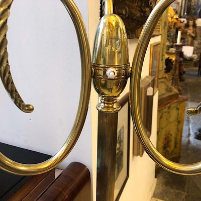 Mid-Century Italian Brass Floor Lamp, 1950s-NMK-676871