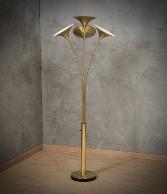 Mid-Century Italian Brass Floor Lamp, 1970s-UH-1819496