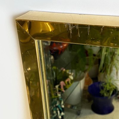 Mid-Century Italian Brass Frame Mirror from Crystal Art, 1950s-GDD-1110883