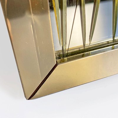 Mid-Century Italian Brass Frame Mirror from Crystal Art, 1950s-GDD-1110883