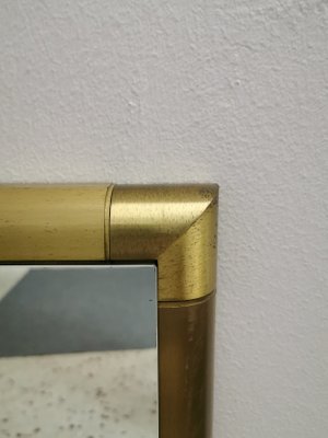 Mid-Century Italian Brass Mirror, 1960s-ZST-989112